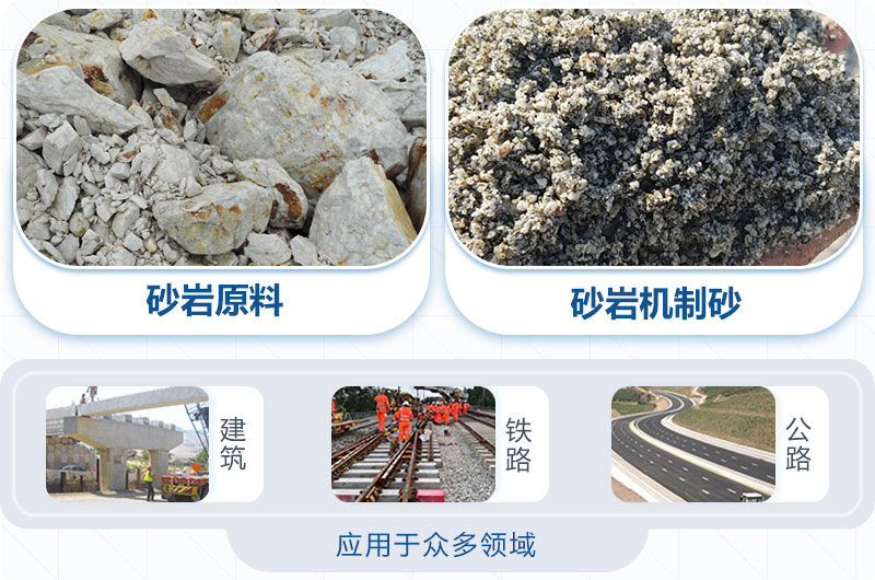 砂巖機制砂應(yīng)用領(lǐng)域