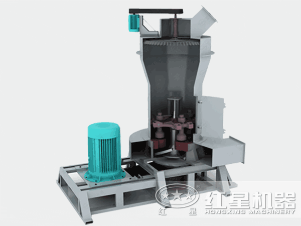 氧化鐵紅磨粉機(jī)動(dòng)態(tài)工作原理圖