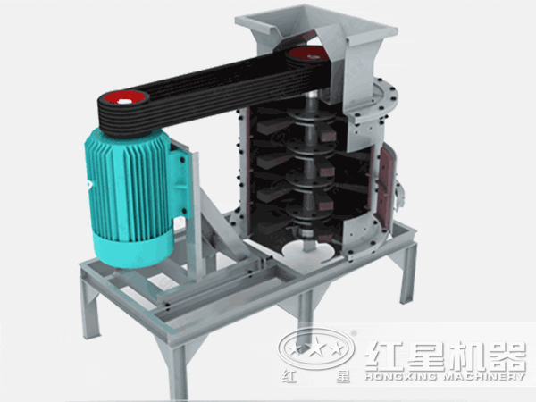 復(fù)合式破碎機(jī)動態(tài)結(jié)構(gòu)圖