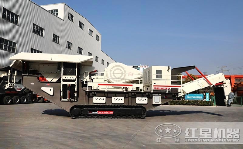 移動磕石機(jī)的場內(nèi)展示圖