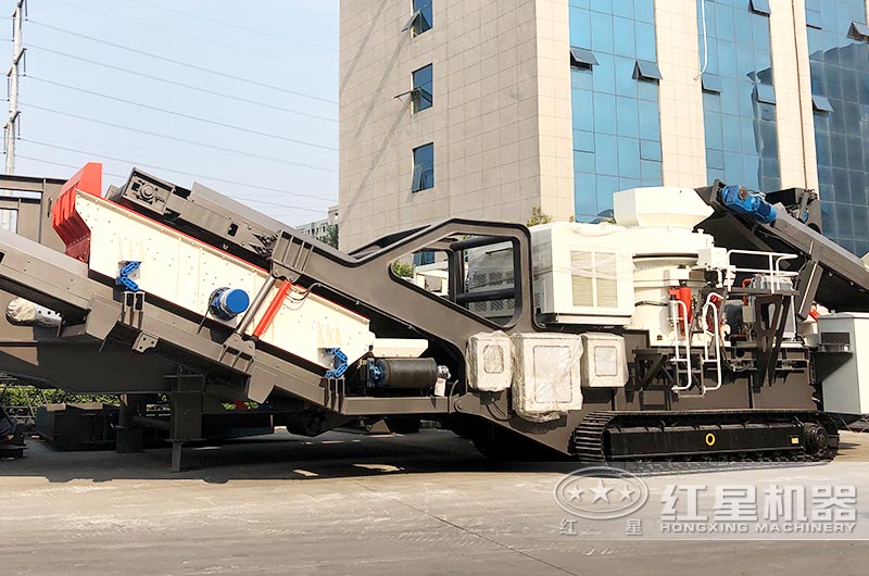 紅星機器履帶式車載移動碎石機
